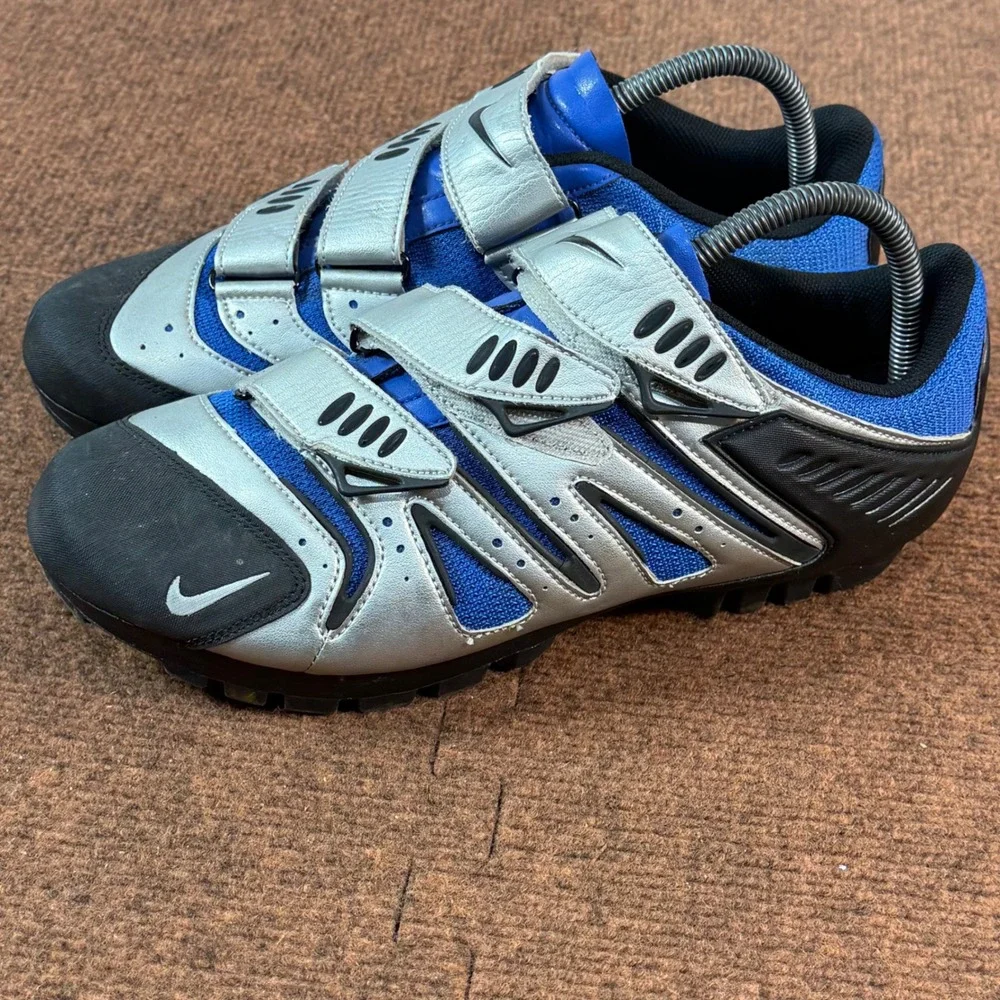 Nike ACG YVR III Cycling Shoes Mens 9.5 Blue Silver Chrome Vintage SPD 308630-04